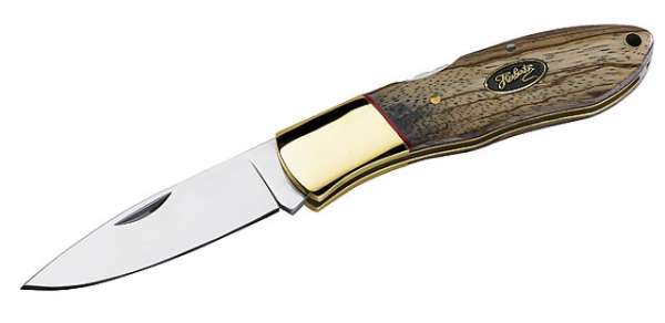 Herbertz Taschenmesser, Stahl 440, Zebrawood, Neusilber