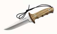 Nieto Bowie-Messer, rostfr., Olivenholz, Lederscheide, Klinge 12 Nieto Bowie-Messer, rostfr., Olivenholz, Lederscheide, Klinge 12