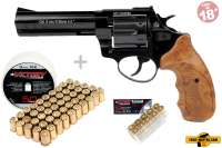 Schreckschuss Set: Zoraki Revolver R1 4,5 Zoll Schwarz glänzend/ HG + 50 Platz- / + 10 Pfefferpatron Schreckschuss Set: Zoraki Revolver R1 4,5 Zoll Schwarz glänzend/ HG + 50 Platz- / + 10 Pfefferpatron
