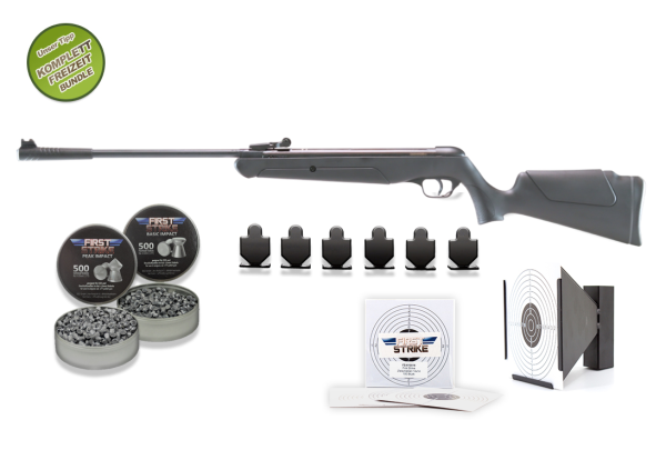 Luftgewehr Set: First Strike Bearhunter Kal. 4,5 mm (.177) Diabolo, Kugelfangkasten & Zubehör