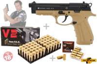 ZORAKI 918 Desert - Schreckschusspistole + 50 Platz- / + 10 Pfefferpatronen 9mm P.A.K. ZORAKI 918 Desert - Schreckschusspistole + 50 Platz- / + 10 Pfefferpatronen 9mm P.A.K.