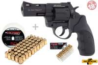 Schreckschuss Set: Zoraki Revolver R2 3 Zoll Schwarz + 50 Platz- / + 10 Pfefferpatron Schreckschuss Set: Zoraki Revolver R2 3 Zoll Schwarz + 50 Platz- / + 10 Pfefferpatron