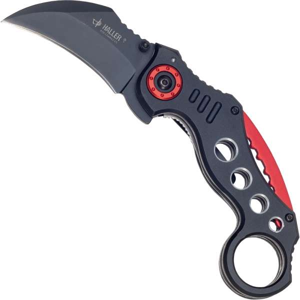 Haller Taschenmesser Karambit Red Circle