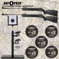 Komplettset: 2x First Strike Bearhunter Knicklauf-Luftgewehr + 2500 Diabolos + Zielständer Komplettset: 2x First Strike Bearhunter Knicklauf-Luftgewehr + 2500 Diabolos + Zielständer