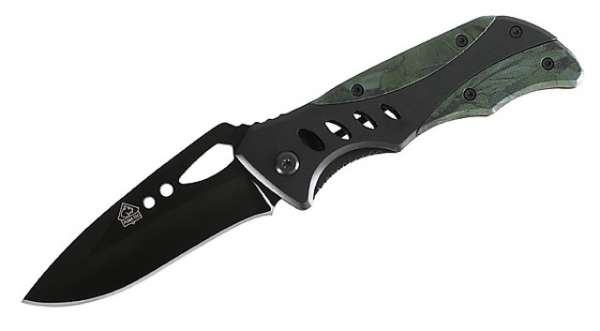 Puma TEC Einhandmesser, AISI 420, Edelstahl, G-10, Camo-Design