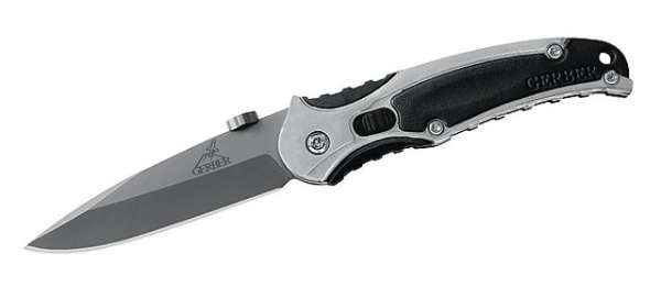 Gerber Einhandmesser Presto, Stahl 440 A, Aluminium, Gummi, Fede
