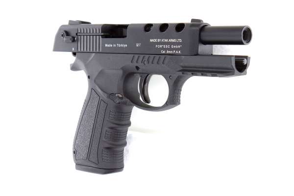 Zoraki 4918 Schreckschuss Pistole 9 mm P.A.K inkl. 18 Schuss Magazin brüniert