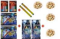 Silvester Schreckschuss Set: 176 Teile Zink Feuerwerk + 200 Stk. 9mm R.K. (Revolver) Silvester Schreckschuss Set: 176 Teile Zink Feuerwerk + 200 Stk. 9mm R.K. (Revolver)