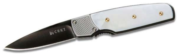 CRKT Mini Fulcrum MOP CPL Scales, glatt