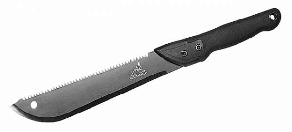Gerber Machete Gator Jr., Klinge 27 cm, Carbonstahl, gummierter