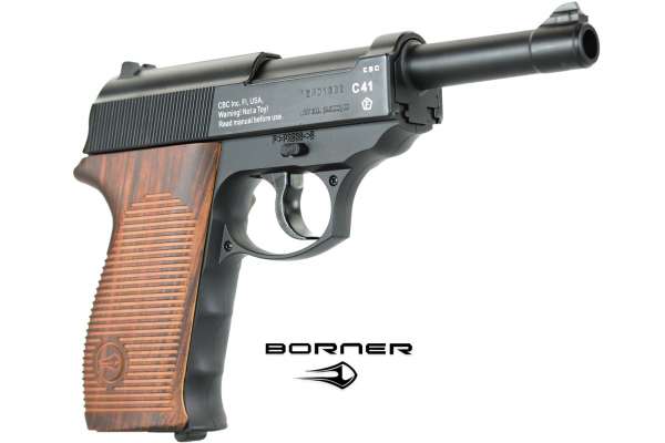 CO2 Luftpistole 4,5mm BB - Borner C41 schwarz - Metallausführung