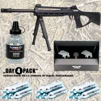 Komplettset: Luftdruck Gewehr TAC-4.5 CO2 4,5mm ASG + Zielkasten + 15er Borner Co² Kapseln 3000 Stah Komplettset: Luftdruck Gewehr TAC-4.5 CO2 4,5mm ASG + Zielkasten + 15er Borner Co² Kapseln 3000 Stah
