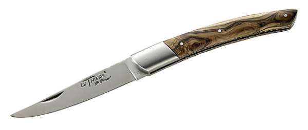 Französisches Taschenmesser, Serie Le Thiers, Stahl 12C27, Olive