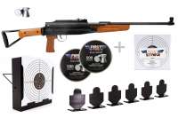 Luftgewehr Komplett Set: First Strike Modell SP47 Kal. 4,5 mm (.177) Diabolo, Kugelfangkasten & Zube Luftgewehr Komplett Set: First Strike Modell SP47 Kal. 4,5 mm (.177) Diabolo, Kugelfangkasten & Zube