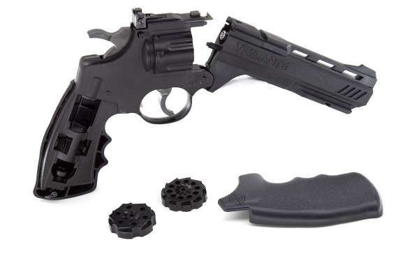 Crosman Vigilante CO2 Revolver 4.5mm (.177) Diabolo und BB (Stahlrundkugeln)