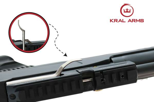 Kral Arms Puncher NP-01 PCP Pressluftpistole Kal. 4,5mm Diabolo mit 14-Schuss Magazin schwarz