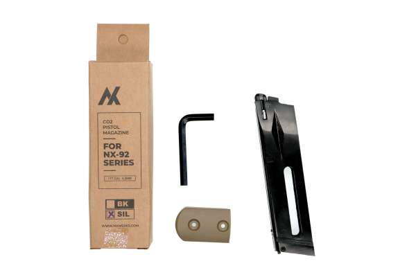 NxWerks NX92 Ersatzmagazin für alle CO2-Luftpistole Kal. 4,5mm der LP 92 Serie desert (Foto 1)