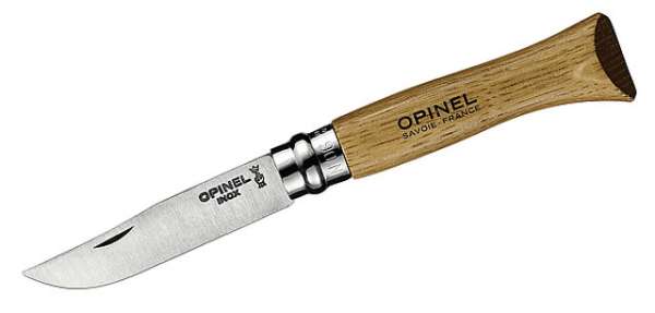 Opinel-Messer, Eiche, Größe 6, rostfrei