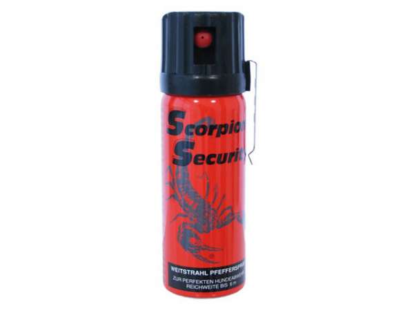 Scorpion Security Weitstrahl Pfefferspray (rot) 50 ml.