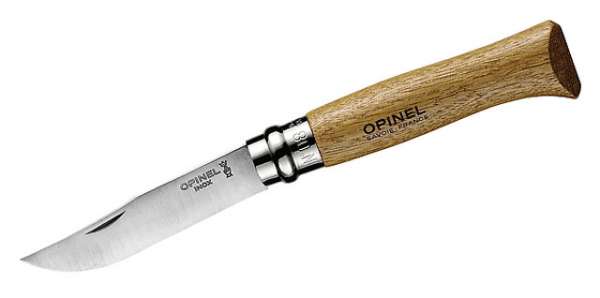 Opinel-Messer, Eiche, Größe 8, rostfrei