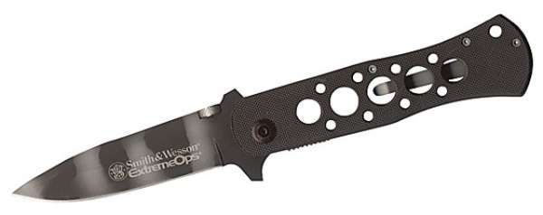 Smith and Wesson Einhandmesser Extreme Ops, Stahl 440 A, Camo-Bl