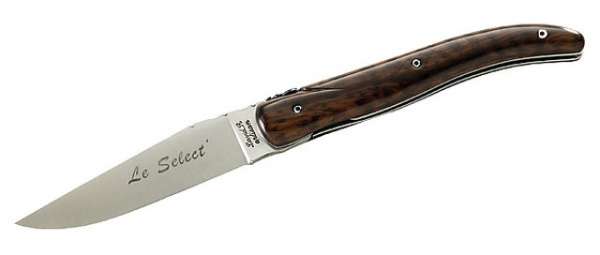Laguiole-Messer, Stahl 12C27, Amourette-Holz