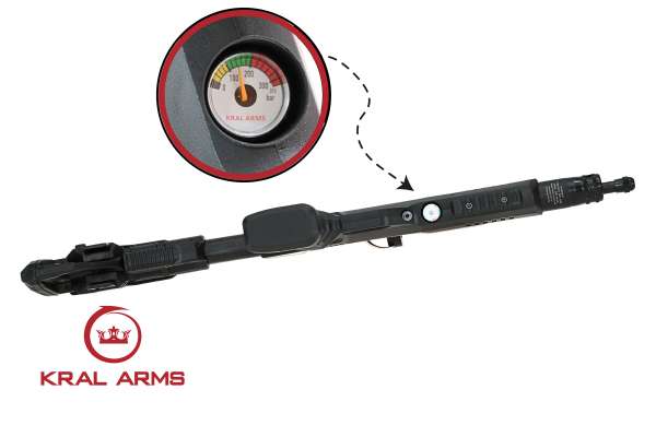 Kral Arms Puncher NP-01 PCP Pressluftpistole Kal. 4,5mm Diabolo mit 14-Schuss Magazin schwarz