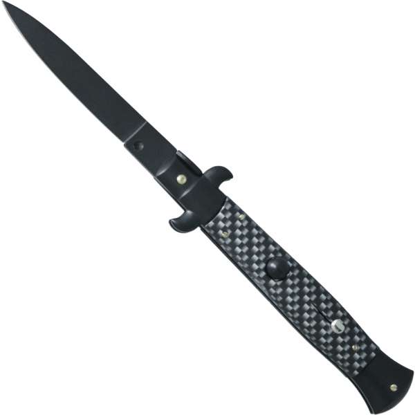 Springmesser Carbonfiberlook Klinge schwarz (Artikel Nr.: 71785)