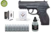 Co² Pistole Komplettset: Crosman Modell C11, Kugelfangkasten & Zubehör Co² Pistole Komplettset: Crosman Modell C11, Kugelfangkasten & Zubehör