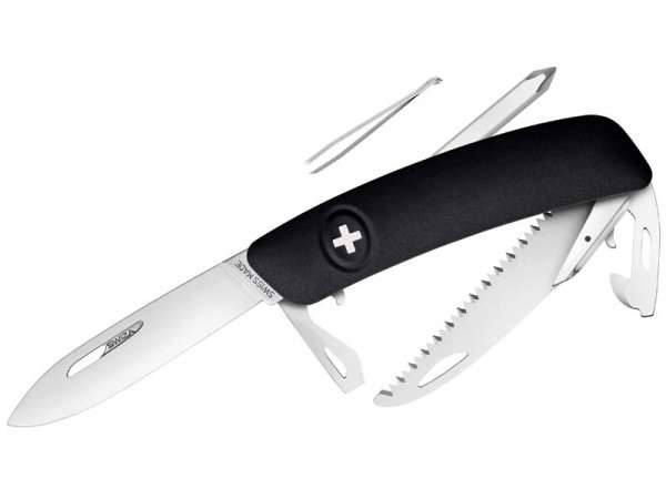 SWIZA Taschenmesser D06 SCHWARZ - Schweizer Messer