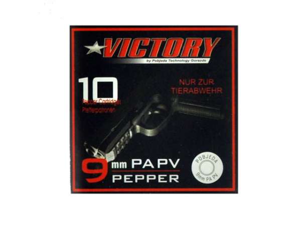 Victory Pfefferpatronen / Reizstoffpatronen 9 mm P.A. PV 10 Stk