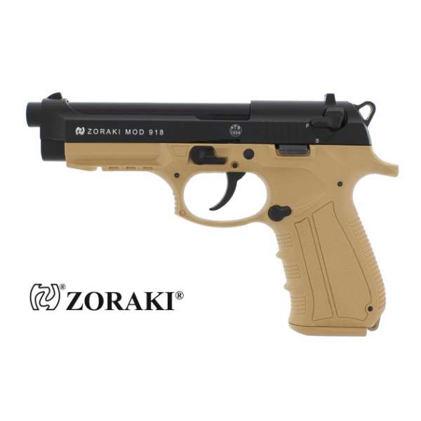 ZORAKI 918 Desert Schwarz 9mm PAK