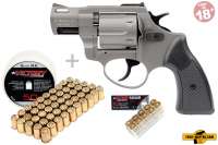 Schreckschuss Set: Zoraki Revolver R2 2 Zoll Titan + 50 Platz- / + 10 Pfefferpatron Schreckschuss Set: Zoraki Revolver R2 2 Zoll Titan + 50 Platz- / + 10 Pfefferpatron