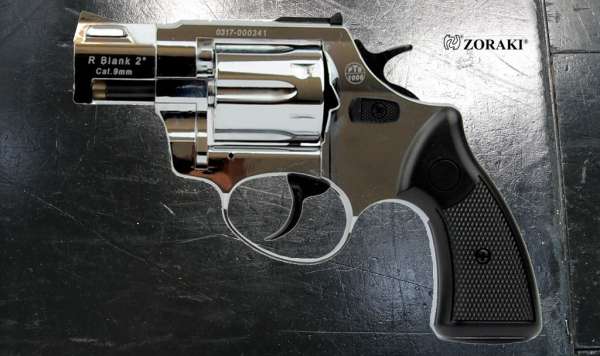 ZORAKI R2 2 Zoll Schreckschuss Revolver Kal. 9 mm R.K. chrom B-Ware 2.Wahl