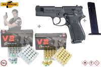 Walther P88 Schwarz/ brüniert Schreckschuss Set + 50 Platz- / + 10 Pfefferpatronen 9mm P.A.K. Walther P88 Schwarz/ brüniert Schreckschuss Set + 50 Platz- / + 10 Pfefferpatronen 9mm P.A.K.