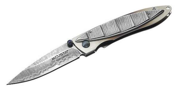 MCUSTA Gentleman-Knife, 65 Lagen Damast, titanisiertes Heft
