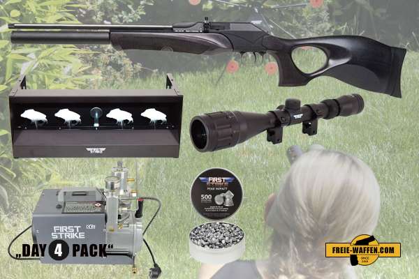 Komplettset: Diana P1000 Evo2 TH Black Pressluftgewehr + Kompressor + Munition + Ziele + Zubehör Komplettset: Diana P1000 Evo2 TH Black Pressluftgewehr + Kompressor + Munition + Ziele + Zubehör
