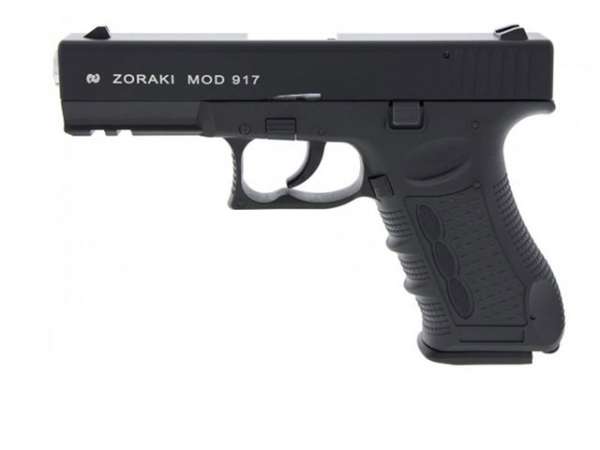 Zoraki 917 Schreckschusspistole / Gaspistole schwarz-chrom 9 mm