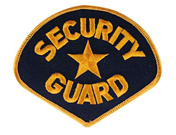 Security Guard Aufnäher