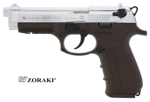 Zoraki 918 ODG Chrom Schreckschusspistole / Gaspistole 9 mm P.A.K. (Foto 1)