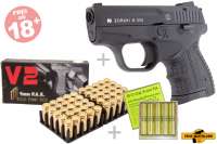 Schreckschuss Set: Zoraki 906 Schwarz +50 Platz- / +10 CS-Reizgaspatronen 9mm P.A.K. Schreckschuss Set: Zoraki 906 Schwarz +50 Platz- / +10 CS-Reizgaspatronen 9mm P.A.K.