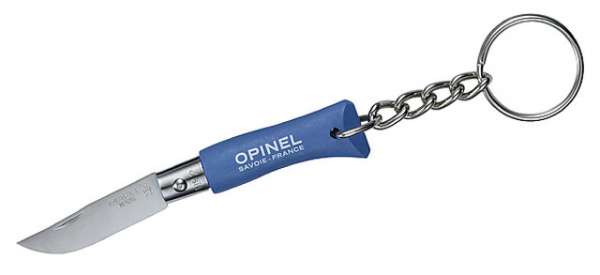 Opinel Mini-Messer, Schlüsselanhänger, blau