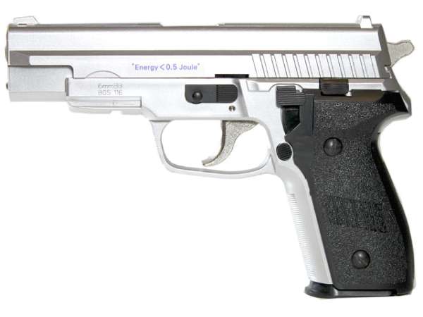 Softair Pistole BGS-116S, Chrom, Federdruck